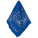 Blue Paisley Bandana, 20in x 20in