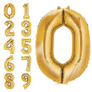 Gold Number Balloon 40in