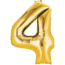 Gold Number Balloon 40in