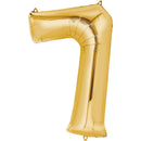 Gold Number Balloon 40in