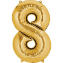 Gold Number Balloon 40in