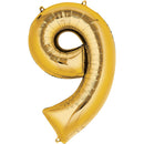 Gold Number Balloon 40in