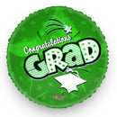 Green Congrats Grad 17" Mylar Balloon