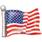 American Flag Satin Balloon, 27in x 22in