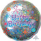Jumbo 32" Holographic Celebration Happy Birthday Balloon