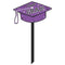 Purple Congrats Grad Lawn Sign