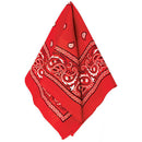 Red Paisley Bandana, 20in x 20in