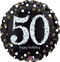 50th Birthday Balloon -Sparkling Celebration, 18in