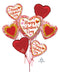 Valentine Balloon Bouquet - Marble Heart