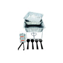 Buffet Party Banquet Serving Set with Chafing Rack, 11-Piece