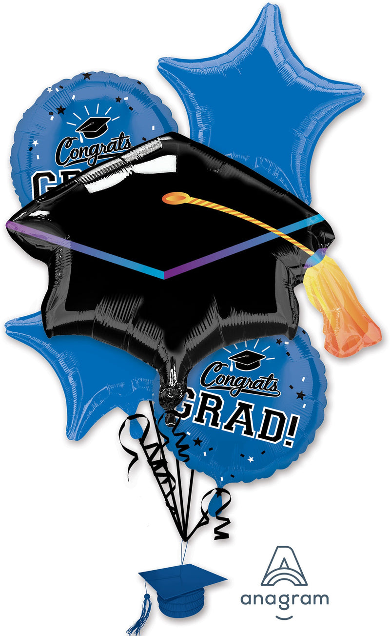 Congrats Grad Balloon Bouquet 6pc